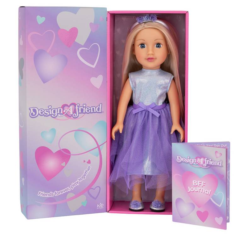 DesignAfriend 18 and 14 inch sister doll set, imported from the UK