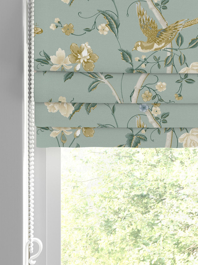 Laura Ashley roman blind Jade Green Summer Palace (British brand)