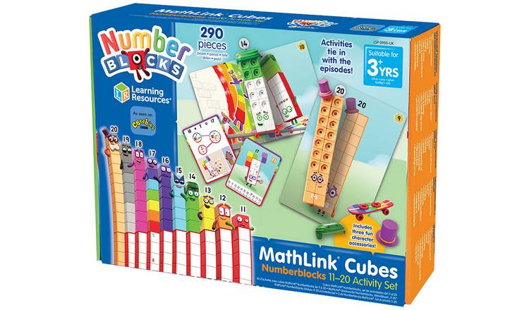 Learning Resources MathLink Cubes Numberblocks 11-20 set, UK version