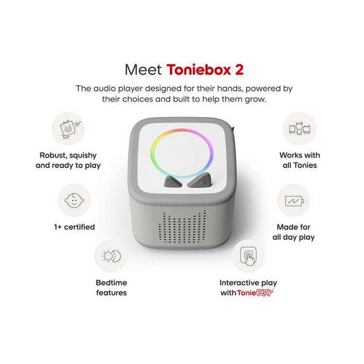 tonies Toniebox 2 audio player and Chase Tonie, imported from the UK