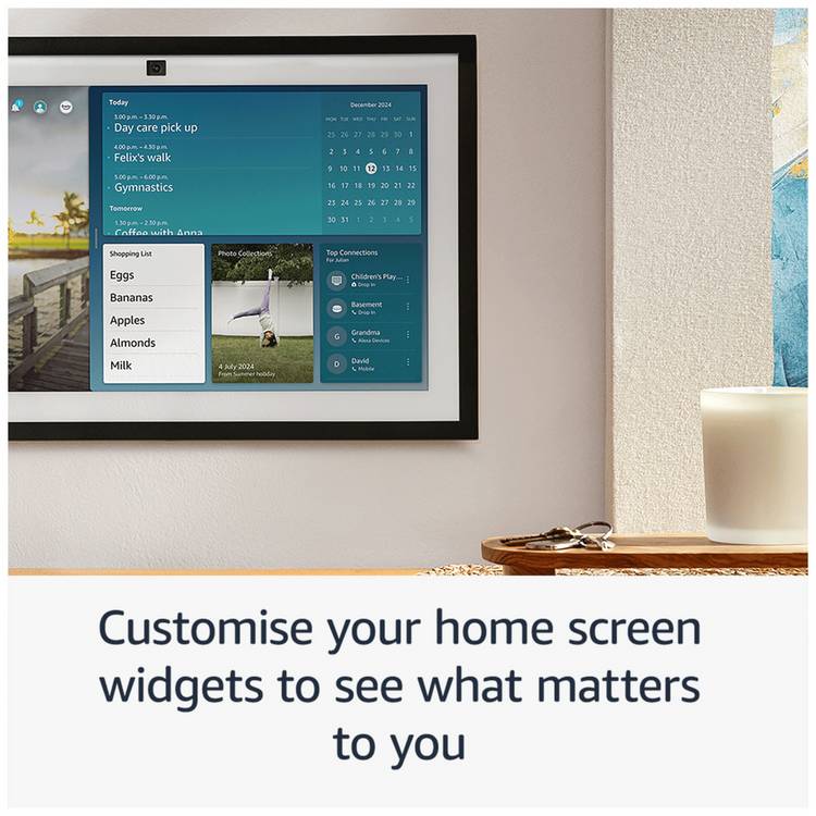 Amazon Echo Show 15 smart display with Fire TV and Alexa, imported from the UK