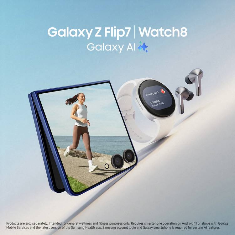 Samsung Galaxy Z Flip7 foldable smartphone 256GB Black, imported from the UK