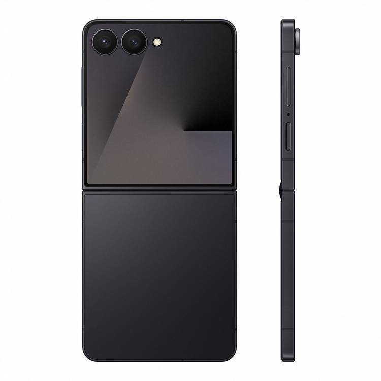 Samsung Galaxy Z Flip7 foldable smartphone 256GB Black, imported from the UK