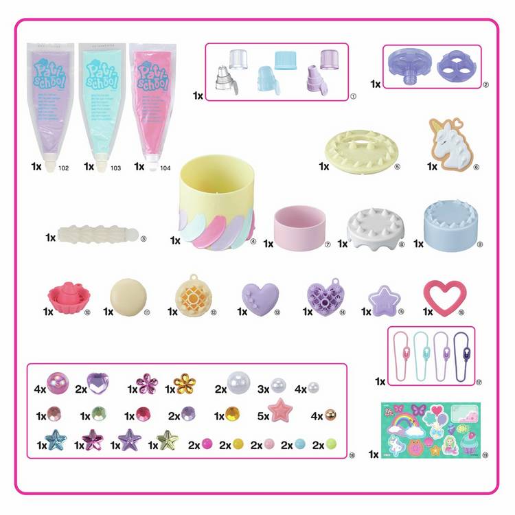 Pati School deluxe craft set rainbow paste, UK version