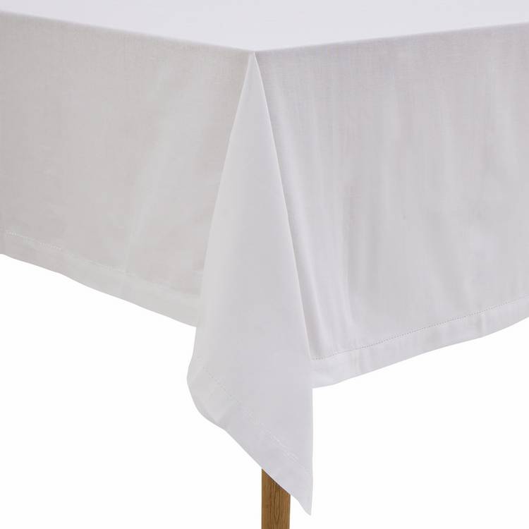 Habitat white cotton tablecloth 240x180cm, imported from the UK