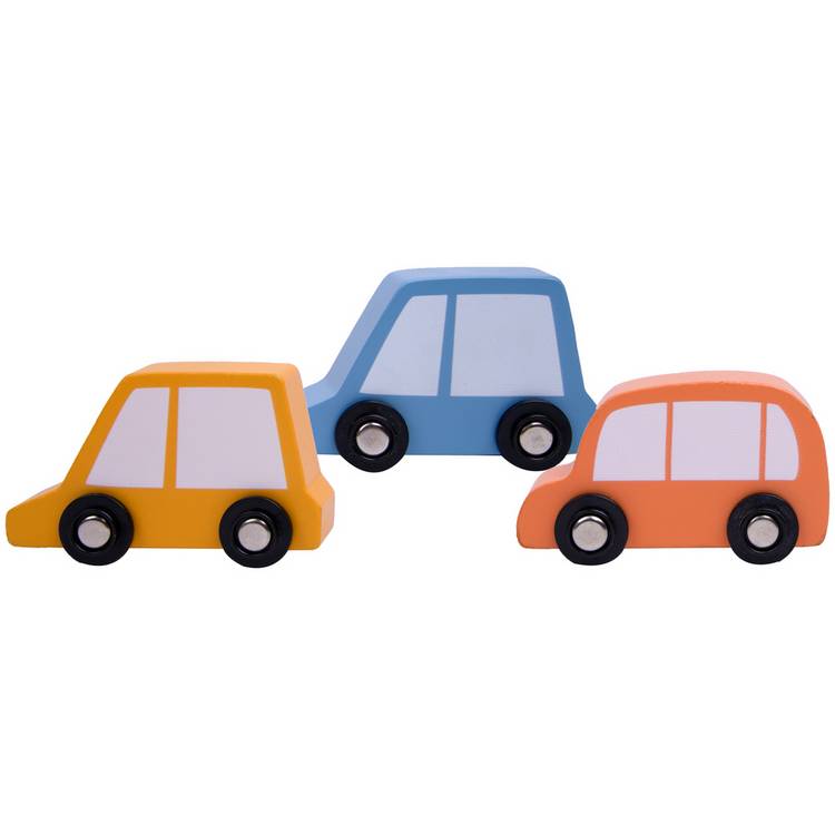 Chad Valley city road jigsaw puzzle with 3 cars (British brand)