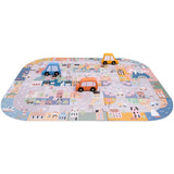 Chad Valley city road jigsaw puzzle with 3 cars (British brand)