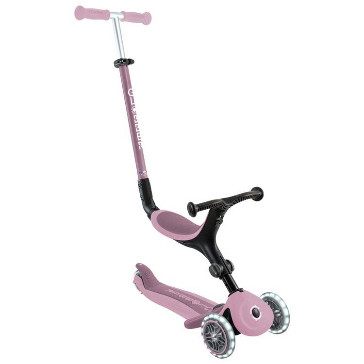 Globber Go Up Active Lights Eco scooter pink, imported from the UK
