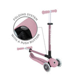 Globber Go Up Active Lights Eco scooter pink, imported from the UK