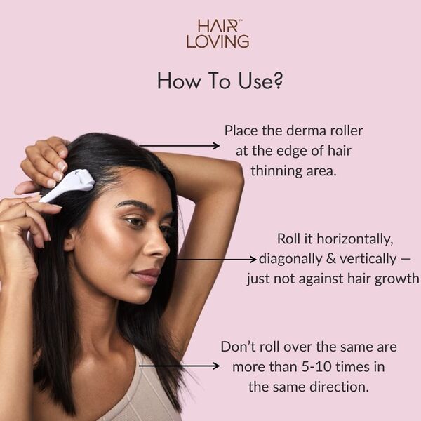 Hair Loving Derma Roller micro-needling device, UK version