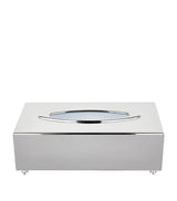 Harrods ZODIAC Rectangular Chrome Tissue Box- Buy online at McGrocer
