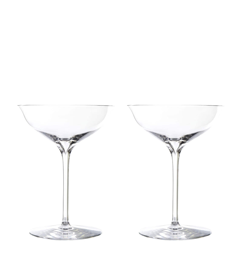 Waterford Elegance Champagne Belle Coupe set of 2 glasses (British brand)