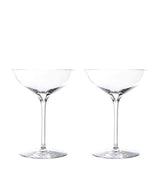 Harrods Waterford Elegance Champagne Belle Coupe Set of 2 Champagne Saucers- Buy online at McGrocer