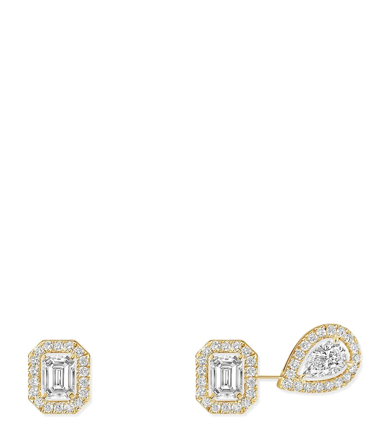 Messika My Twin yellow gold diamond earrings 0.44ct (British brand)