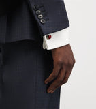 Giorgio Armani sterling silver embellished cufflinks, imported from the UK
