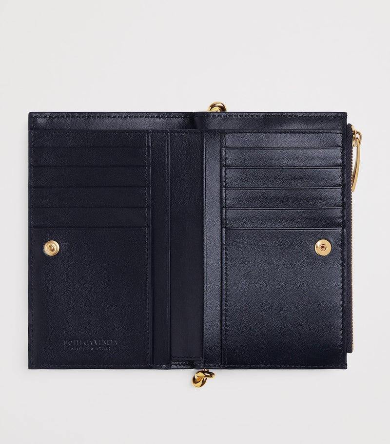 Bottega Veneta Medium Leather Solstice Wallet, imported from the UK