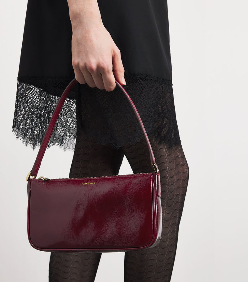 ANINE BING mini Elly shoulder bag in patent leather - British product