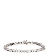 Harrods Suzanne Kalan White Gold and Diamond Princess Tennis Bracelet- Buy online at McGrocer