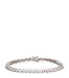 Suzanne Kalan princess diamond tennis bracelet white gold - British product