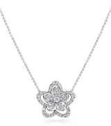 Harrods Graff White Gold and Diamond Wild Flower Necklace 45cm- Buy online at McGrocer