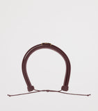 Saint Laurent leather cord Cassandre bracelet, UK version