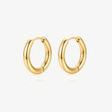 Superdrug MUCHV Gold Solid Hoop Earrings - 16mm- Buy online at McGrocer