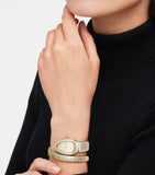 Bvlgari Serpenti Tubogas watch stainless steel yellow gold 35mm, imported from the UK
