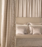 Gingerlily silk piped fern cushion 40cm - British product