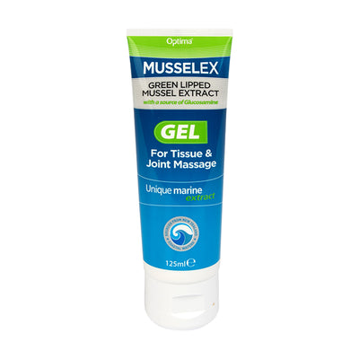Holland & Barrett Musselflex Green Lipped Mussel Extract Glucosamine Relief Gel 125ml- Buy online at McGrocer
