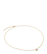 Harrods Monica Vinader Medium Gold Vermeil and Diamond Necklace- Buy online at McGrocer
