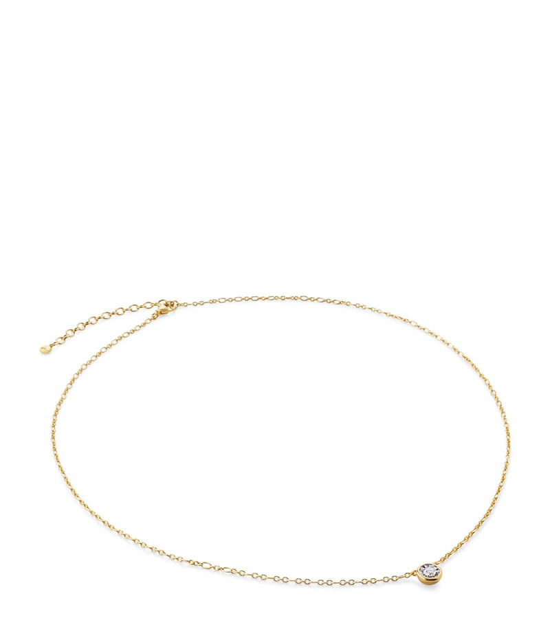 Monica Vinader gold vermeil diamond necklace - British product