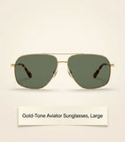 Cartier pilot sunglasses with gold-tone frame (British brand)