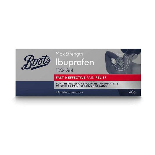 Boots Max Strength Ibuprofen 10% Gel - 40g GOODS Boots   