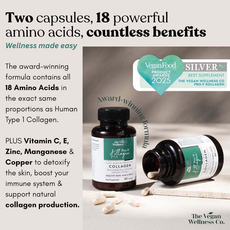 The Vegan Wellness Co. Pro-V Kollagen vegan collagen 60 capsules, UK version
