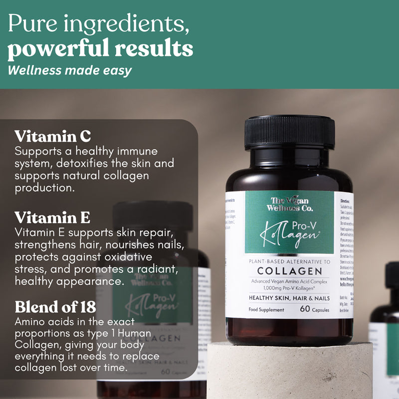 The Vegan Wellness Co. Pro-V Kollagen vegan collagen 60 capsules, UK version