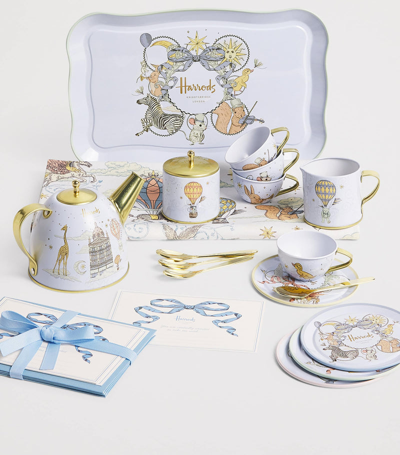 Harrods 17-piece 4-person tea time set, UK version