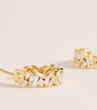 Suzanne Kalan yellow gold diamond hoop earrings, UK version