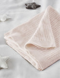 The Little White Company Satin-Edged Cellular Cotton Baby Blanket