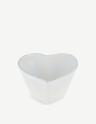 The White Company Porto heart-shaped ceramic ramekin, UK version