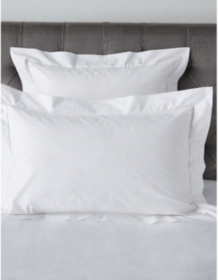 The White Company Cavendish cotton pillowcase, imported from the UK