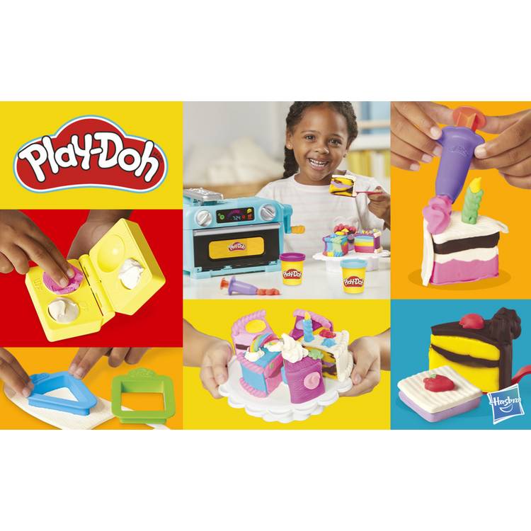 Play-Doh Super Slice cake playset with 11 tubs (British brand)