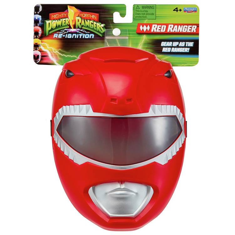 Mighty Morphin Power Rangers Red Ranger mask 26.5cm, UK version