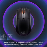 SteelSeries Rival 3 Gen 2 wireless gaming mouse black (British brand)