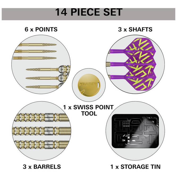 Target Luke Littler Prodigy 23g tungsten darts set (British brand)