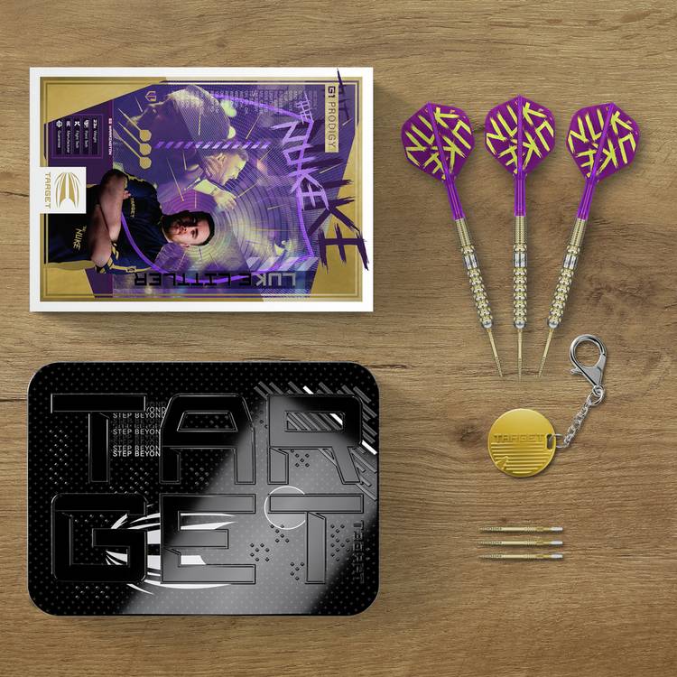 Target Luke Littler Prodigy 23g tungsten darts set (British brand)