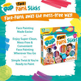 Paint Pop non-toxic face paints 12 pack, UK version