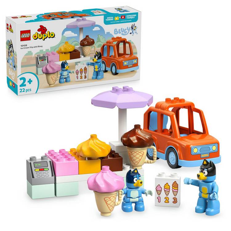 LEGO DUPLO Bluey Ice Cream Trip 10458 toy set (British brand)