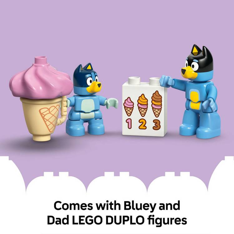 LEGO DUPLO Bluey Ice Cream Trip 10458 toy set (British brand)