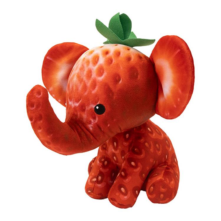 Foodibles scented strawberry elephant soft toy 20cm - British product