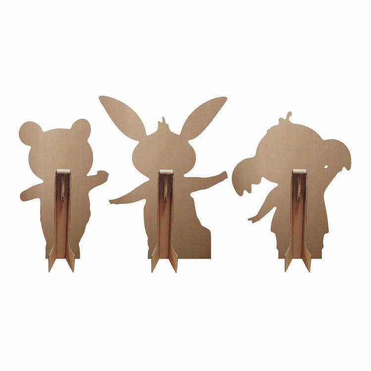 Bing Sula Pando cardboard cutout set pack of 3 (British brand)